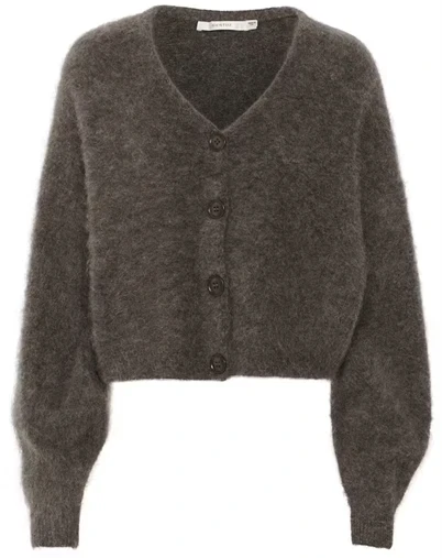 Gestuz - GZDebbie Cardigan - Chestnut Melange